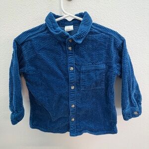 H&M Navy Corduroy Shirt